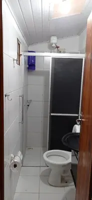 Uma casa de banho em Casa na Serra