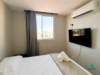 Uma televisão e/ou sistema de entretenimento em MyPlace Benfica by Holiday Stays