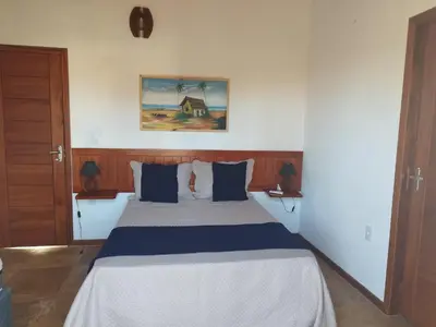 Uma cama ou camas num quarto em Repouso do Vento Flecheiras