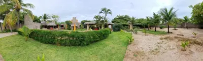 Um jardim no exterior de Castello Malu