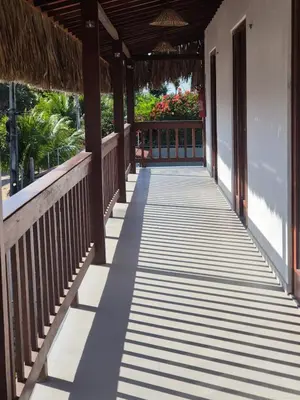 Uma varanda ou terraço em Pousada Janela dos Ventos