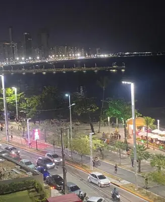 Uma vista geral de Fortaleza ou a vista da cidade a partir do apartamento