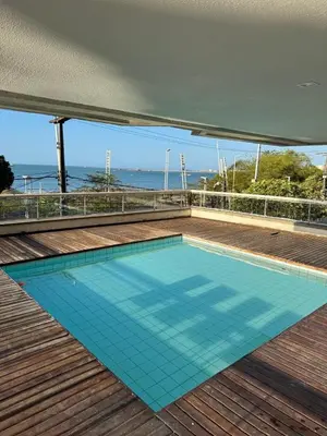 A piscina em ou perto de Flat Villa Costeira - Vista Lateral Mar