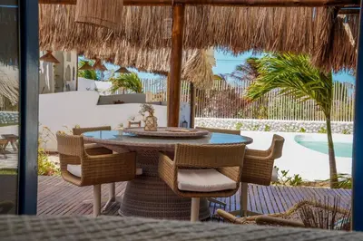 A piscina em ou perto de Tulum House Ilha do guajiru, Itarema