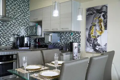 A cozinha ou kitchenette de Beira Mar Fortaleza Landscape premium