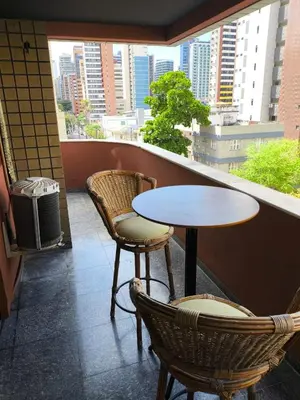 Uma varanda ou terraço em Ap 1 Quarto prox a feirinha, mercados e beira mar