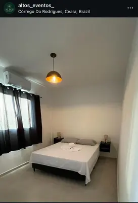 Uma cama ou camas num quarto em Da terra Altos