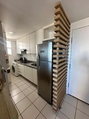 A cozinha ou kitchenette de Flat vista mar praia de Iracema