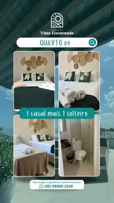 A planta de Pousada Vista Encantada Preá