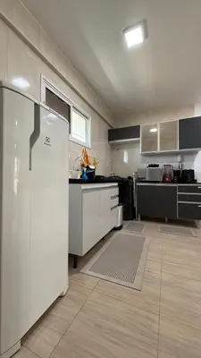 A cozinha ou kitchenette de Beach Place ACONCHEGO e refúgio perto do mar