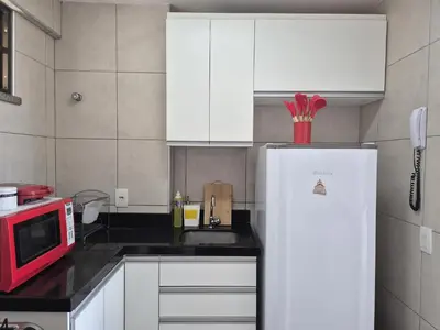 A cozinha ou kitchenette de Cobertura Duplex - Luxo com Jacuzzi e 3 Suítes