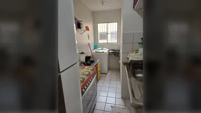 A cozinha ou kitchenette de Maracanaú: Apto 2Q Wi-Fi 30 min Beach Park