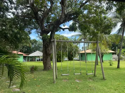 Um jardim no exterior de Casa fazenda Paracuru