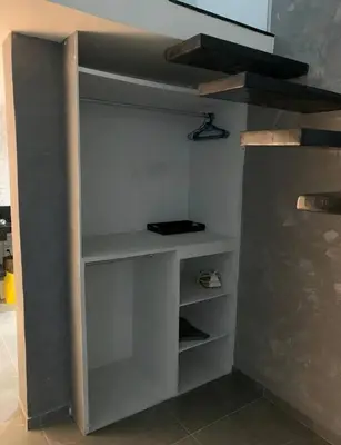 A planta de Loft Moderno Aconchegante e Confortável
