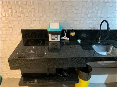 A cozinha ou kitchenette de Loft Moderno Aconchegante e Confortável