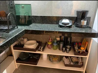 A cozinha ou kitchenette de Loft Moderno Aconchegante e Confortável