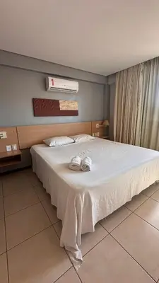 Uma cama ou camas num quarto em Vista Mar & Conforto no Kariri Beach