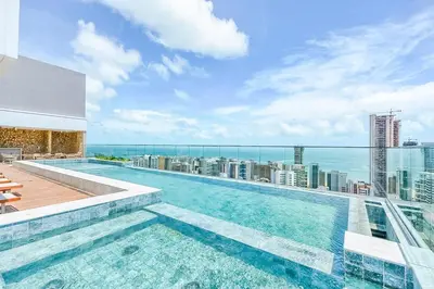 A piscina em ou perto de 1712DuoStay Beach Class Fortaleza