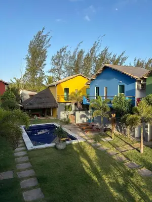 A piscina em ou perto de Cozy Condo Preá Beira-mar