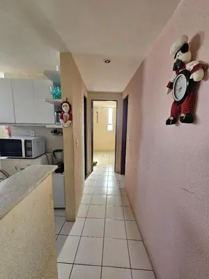 A cozinha ou kitchenette de Apartamento na Praia do Futuro a 150m da Praia Mobiliado