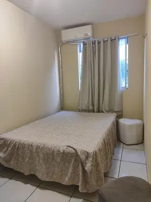 Uma cama ou camas num quarto em Apartamento Interno