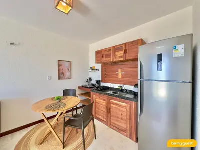 A cozinha ou kitchenette de Beach-Home Pontal de Maceió