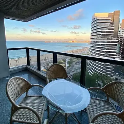 Vista mar Flat Atlântico - Av Abolição 2111