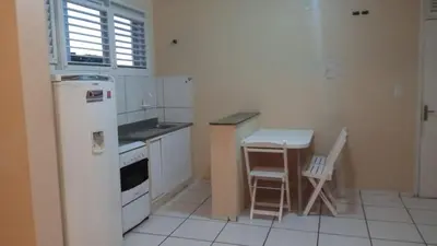A cozinha ou kitchenette de Loft praia de Iracema 150 metros da beira mar