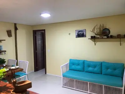 Uma área de estar em AP 205 - Flecheiras Residence