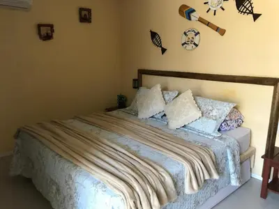 Uma cama ou camas num quarto em AP 205 - Flecheiras Residence