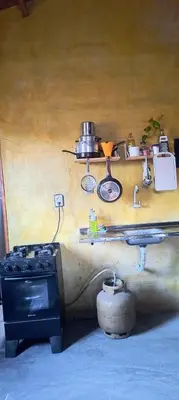 A cozinha ou kitchenette de Abrigo de Montanha Quixadá