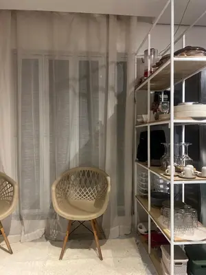 Uma área de estar em Sabiaguaba Duplex Mansão Beach
