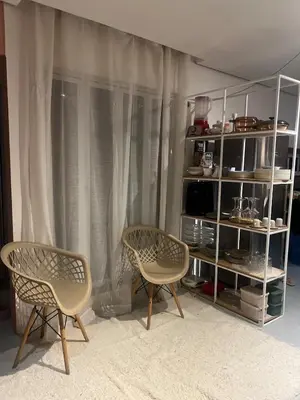 Uma área de estar em Sabiaguaba Duplex Mansão Beach