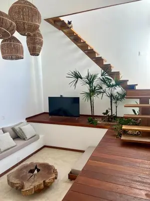 Uma área de estar em Casa Costa