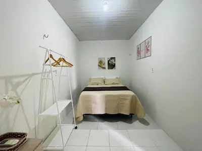 Uma cama ou camas num quarto em Apartamento próximo ao Aeroporto Internancional P Martins