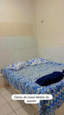Uma cama ou camas num quarto em Casa Canoa Quebrada