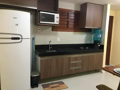 A cozinha ou kitchenette de AP 104 - Flecheiras Residence