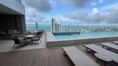 A piscina em ou perto de Beach Class Meireles
