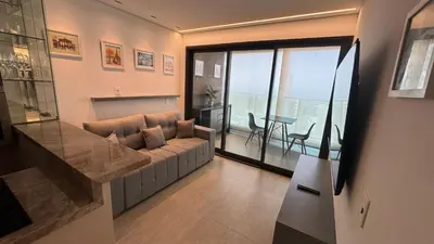 Uma área de estar em Beach Class Meireles