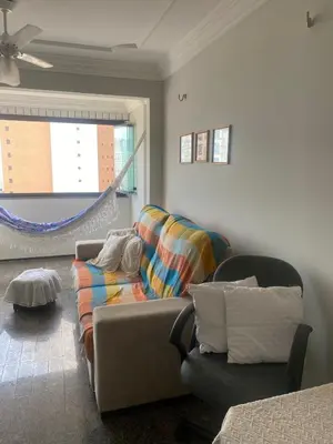 Uma área de estar em Apartment with sea view on Iracema Beach