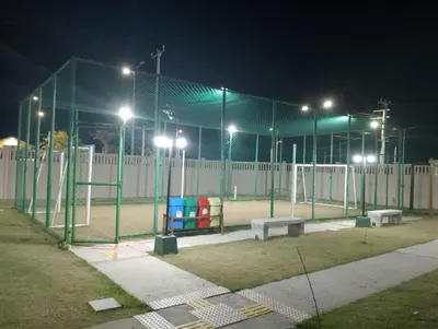 A planta de Apê Pé na Areia com Vista Mar Ar-condicionado & Garagem