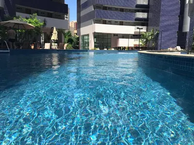 A piscina em ou perto de APARTAMENTO 17º Andar Beira Mar com 2 QUARTOS