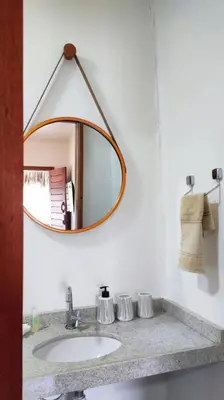 A planta de Suite com Ar e Wi Fi na Casa Full Hausi Fortim 01