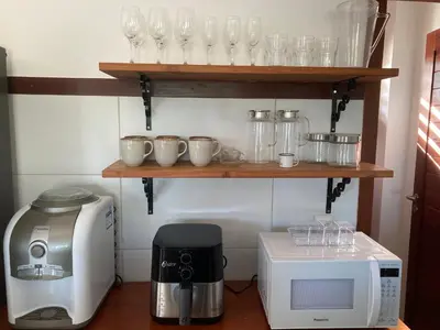 A cozinha ou kitchenette de Casa Encanto dos Corais