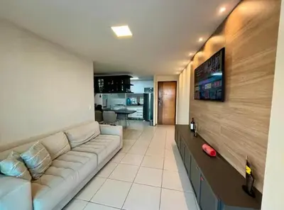 A cozinha ou kitchenette de Terraço Atlântico Vista Mar 2 quartos 2 banheiros