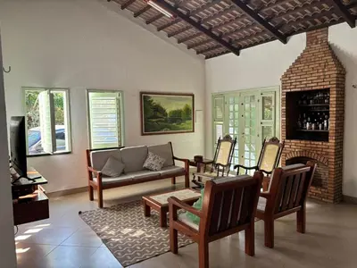 Uma área de estar em Acorde com o canto dos passaros
