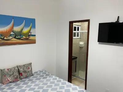 Uma televisão e/ou sistema de entretenimento em Linda casa no melhor lugar de Cumbuco