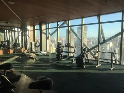O centro de fitness e/ou as comodidades de fitness de Studio Safira no Meireles próximo à Praia de Iracema