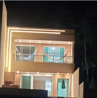 O edifício onde a casa de férias está situado