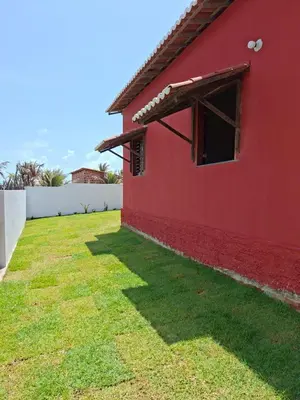 Um jardim no exterior de Haus Maresia